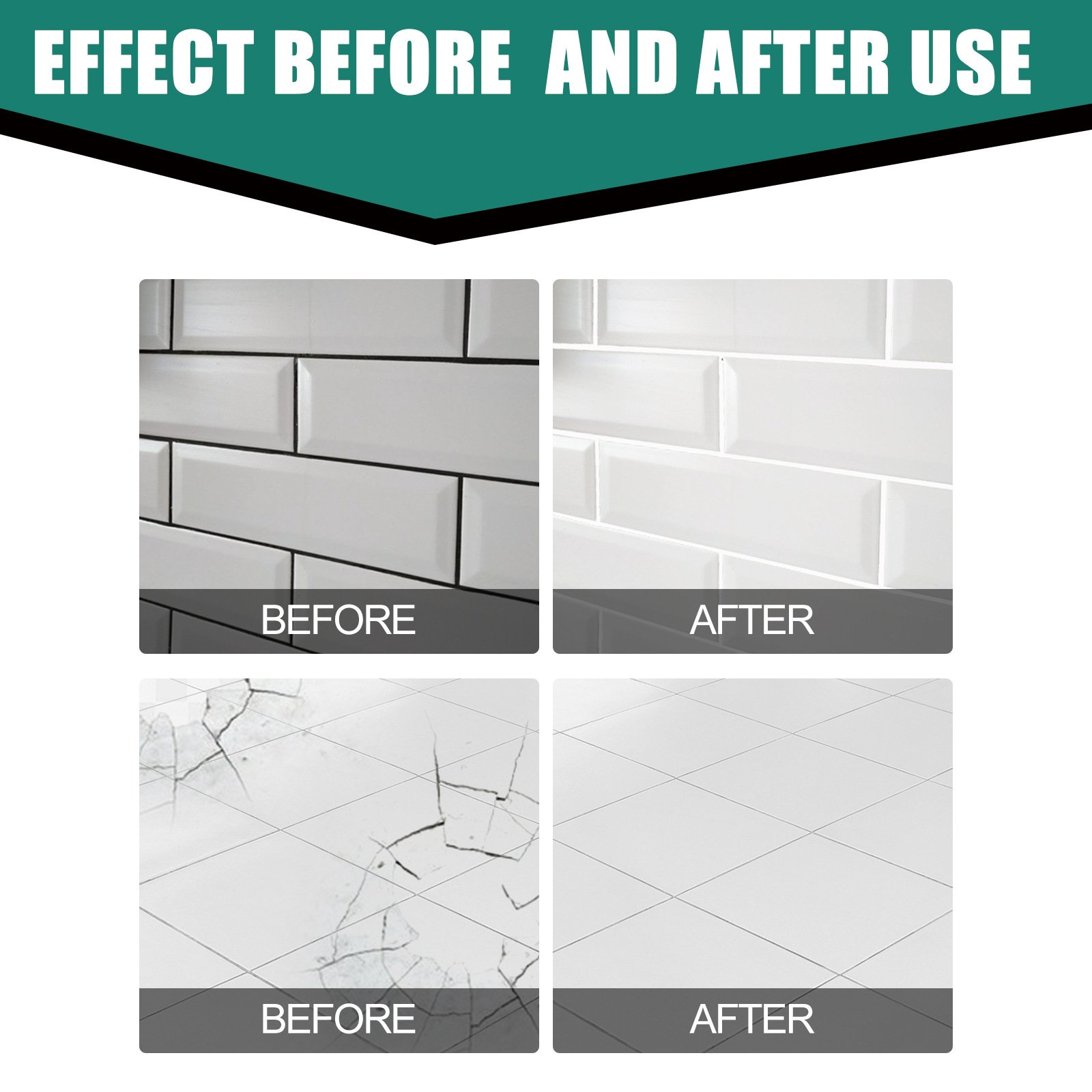 Tile Grout Repair - Tile Filler Waterproof Tile Repair Paste