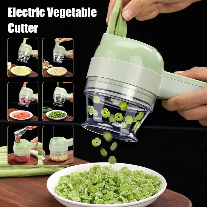 Home Improvement Kitchen - 4 IN 1 Electric Vegetable Cutter