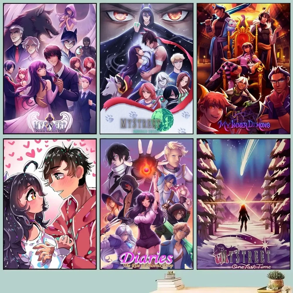 Wall Texture Spray - Game Aphmau Aesthetic Poster Self-adhesive Art