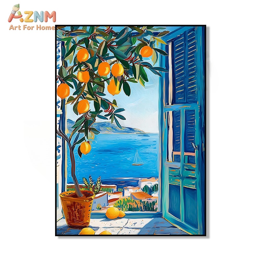 AZNM Mediterranean Blue Window - đánh giá và giá Wall Texture Spray