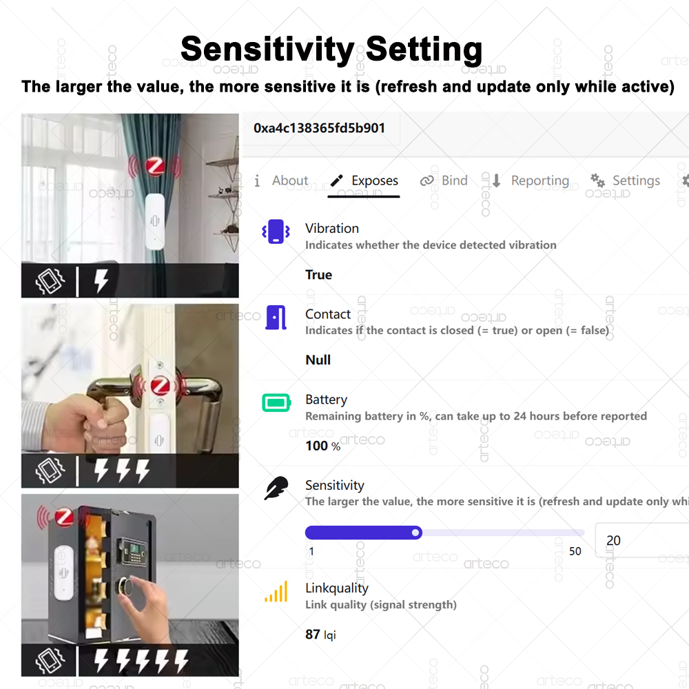 Smart ZigBee 3.0 Vibration Sen - đánh giá và giá Home Improvement Hardware
