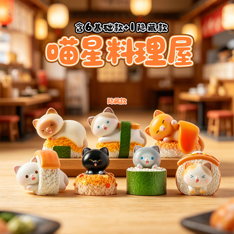 Sushi Cat Blind Box Cartoon Fi - đánh giá và giá Home Improvement Hardware