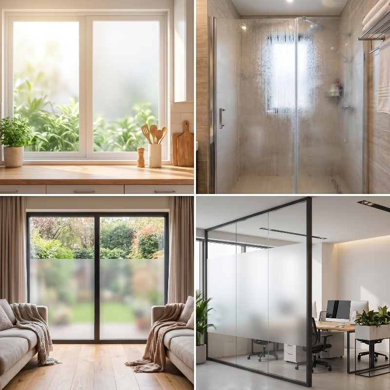 Pure White Frosted Privacy Win - đánh giá và giá Home Improvement Diy