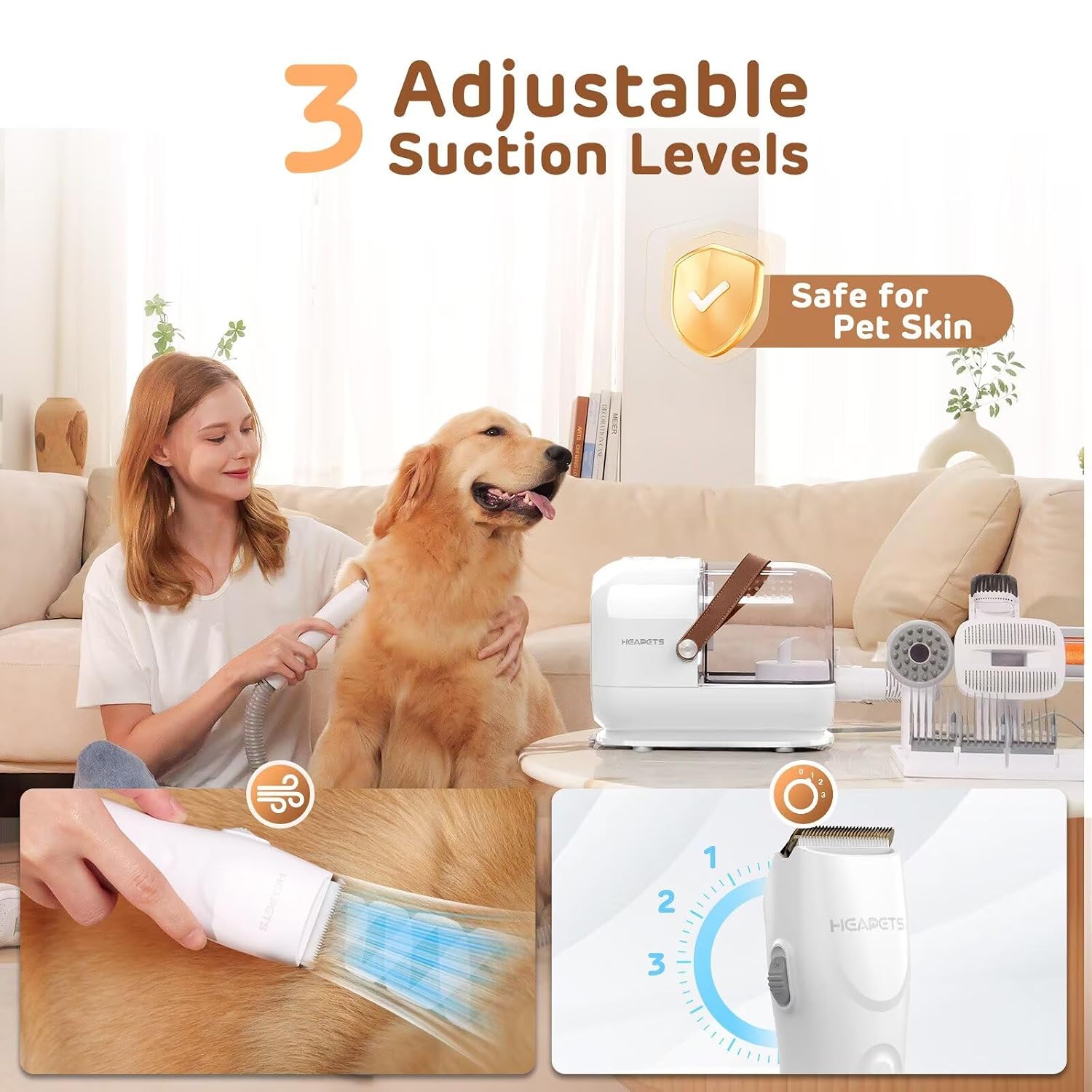 HEAPETS Dog Grooming Vacuum Ki - đánh giá và giá Home Improvement And Diy